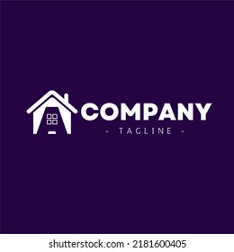 Property Logo Template Real Estate, House Logo Design. Combaine Home And A Latter