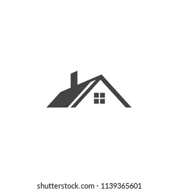 property logo template. roof vector. building logo