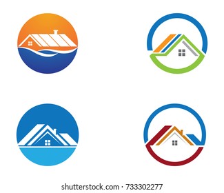 Property Logo Template vector icon illustration design