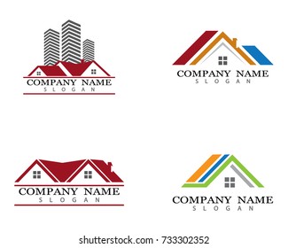 Property Logo Template vector icon illustration design