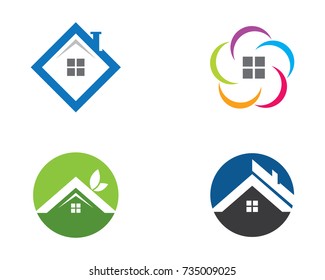 Property Logo Template vector icon illustration design