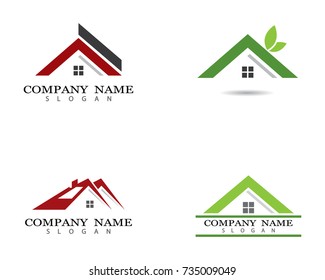 Property Logo Template vector icon illustration design