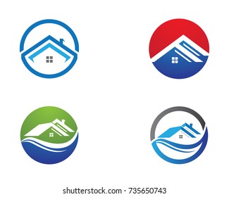 Property Logo Template vector icon illustration design