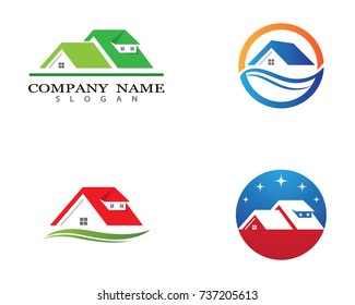Property Logo Template vector icon illustration design