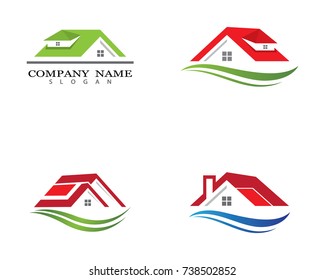 Property Logo Template vector icon illustration design