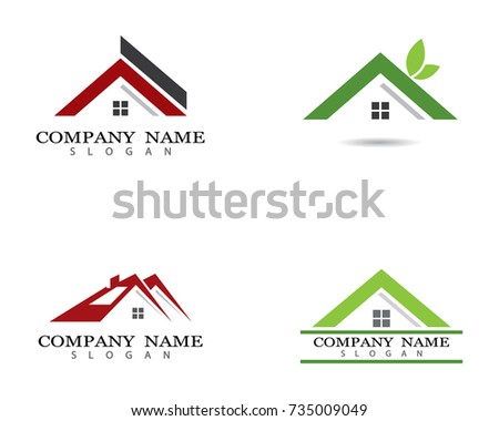Property Logo Template vector icon illustration design