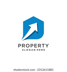Property 
 logo vector with creative arrow style
