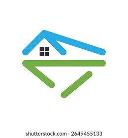 Ilustração de modelo de ícone de vetor de logotipo de propriedade