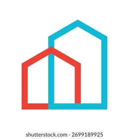 Ilustración de Plantilla de icono de Vector de logotipo de propiedad