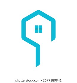 Ilustración de Plantilla de icono de Vector de logotipo de propiedad