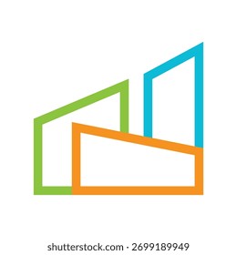 Ilustración de Plantilla de icono de Vector de logotipo de propiedad
