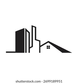 Ilustración de Plantilla de icono de Vector de logotipo de propiedad