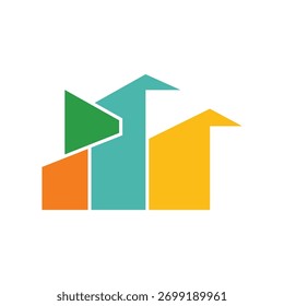 Ilustración de Plantilla de icono de Vector de logotipo de propiedad