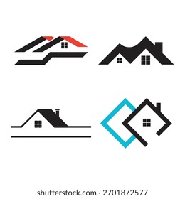 Ilustración de Plantilla de icono de Vector de logotipo de propiedad