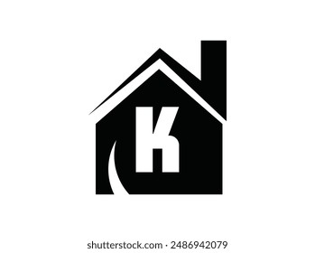 Vector de logotipo de la empresa de gestión de propiedades con un diseño limpio y sofisticado. Destaca su compromiso con la calidad y la satisfacción del cliente. Perfecto para empresas de gestión de propiedades, bienes raíces K