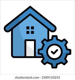 Property Management Icon Element For Design