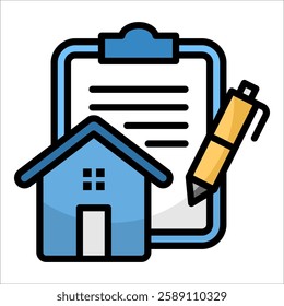 Property Management Icon Element For Design