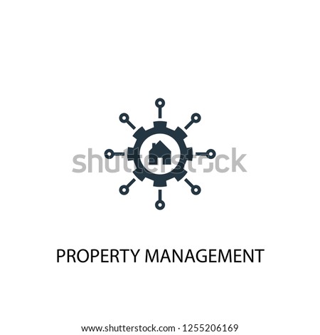 Property management icon. Simple element illustration. Property management concept symbol design. Can be used for web and mobile.