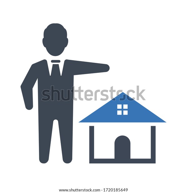 Property Manager Flat Vector Icon Stock Vector Royalty Free