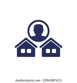 property manager icon on white