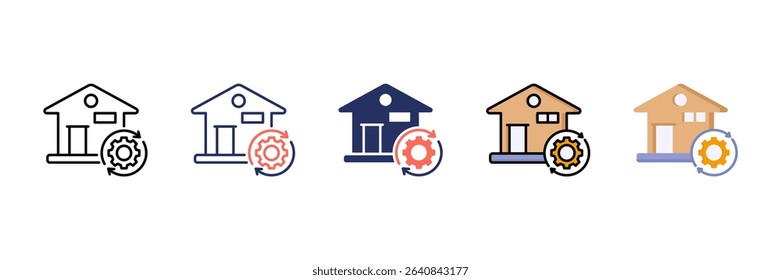 Property Multi Style Icon Set