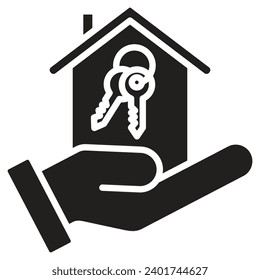Property Ownership Icon line vector illustration
