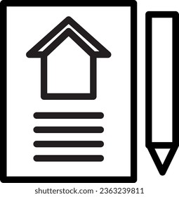 Icono de papel de propiedad: "Documentación de incorporación" - documentos de propiedad, documentación inmobiliaria, documentos legales, registros de propiedades, contratos inmobiliarios, transacciones inmobiliarias, carpeta de documentos, papeleo 
