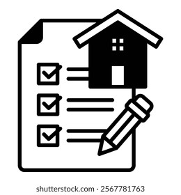 Property Planning Icon Element For Design
