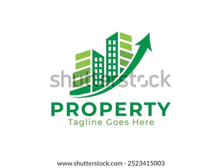 Property and real estate development logo icon vector template design. Architecture and construction growth logo for corporate business.