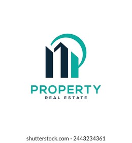 Property Real Estate Logo design creative concept vector template