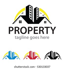 Property Real Estate Logo Template Design Vector