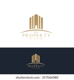 The Property, Real Estate Vector logo template