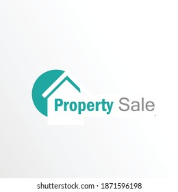 Property Sale Real Estate Company Logo Design Vector