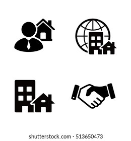 Property sales vector icons