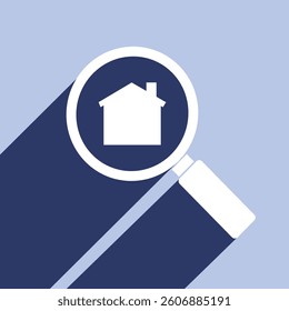 Property search concept flat design.