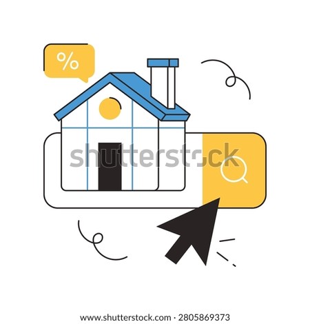 Property Search vector illustration Eps 10 File     