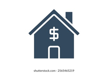 Property sell or rent icon. isolated on white background. Vector illustration For sale, information, sell home