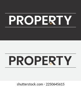 PROPIEDAD, logotipo simple y elegante para empresas