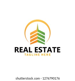 property skyscraper logo real estate icon