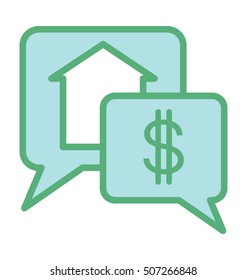 Property Talk Vector Icon 