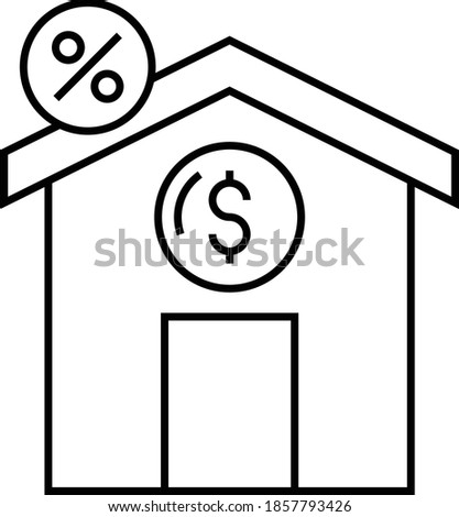 Property tax Concept, ad valorem tax Vector Icon Design, Compulsory Financial charges and Taxation Symbol on White Background, Levy Sign