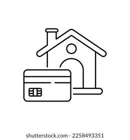 Property Tax Payment icon design. isolated on white background