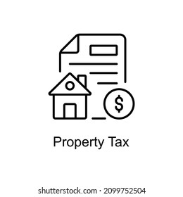 Property Tax Vector line icons for your digital or print projects.