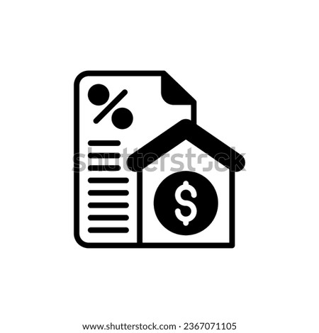 Property Taxes icon in vector. Illustration