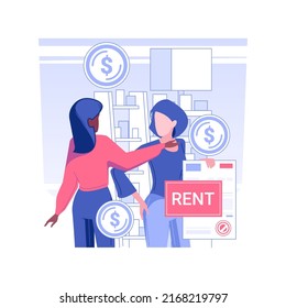 Property tour isolated concept vector illustration. Commercial real estate broker showing property to business people, b2B sales, real estate business, rental office vector concept.