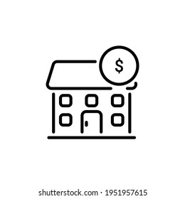 Property Valuation Icon In Vector. Logotype