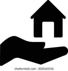 property vector glyph flat icon