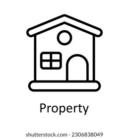Property  vector  outline Icon Design illustration. Taxes Symbol on White background EPS 10 File