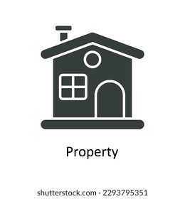 Property Vector   Solid Icons. Simple stock illustration stock