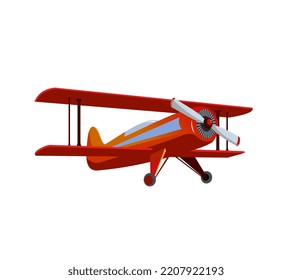 Propfan isolated. Flying plane 3d illustration. Propellers. Vector.